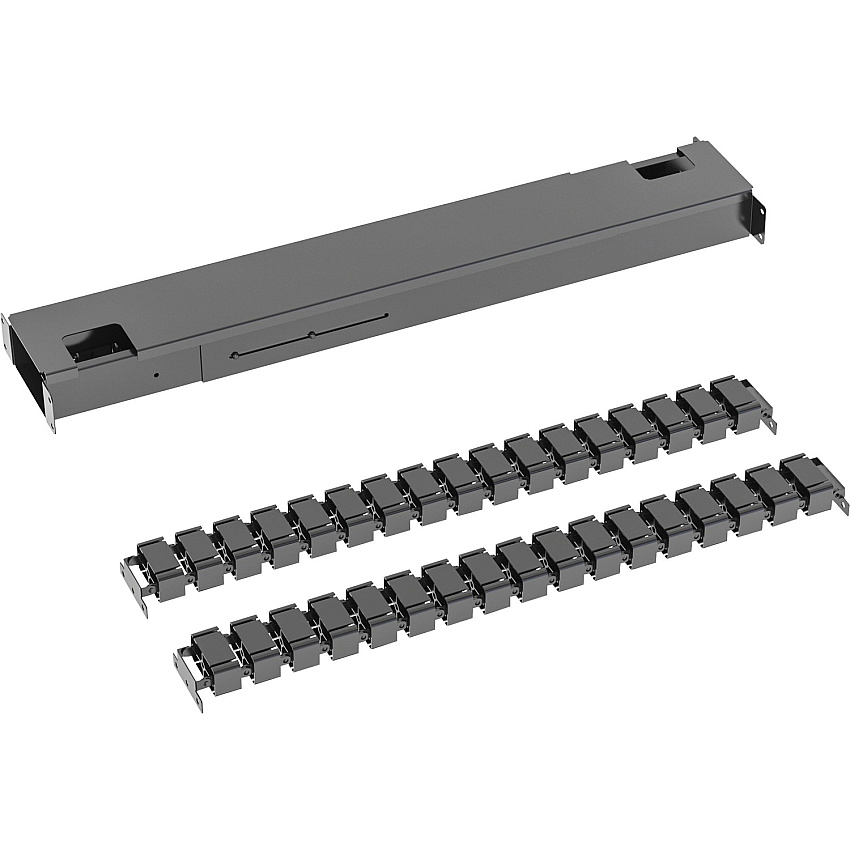 Lorell Beam & Cable Management Spines Cable Management Spine - Black - 51.20" Length - Acrylonitrile Butadiene Styrene (ABS) - 3 / Set (LLR25960)