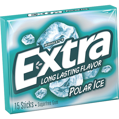 Wrigley Extra Polar Ice Chewing Gum Mint - 10 / Box (22036)