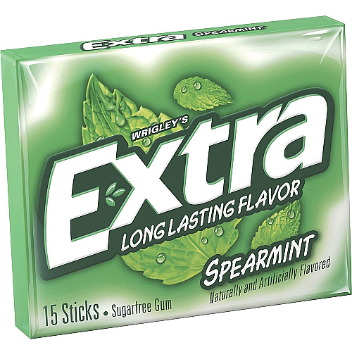 Mars Spearmint Flavored Chewing Gum Spearmint - 10 / Box (22037)