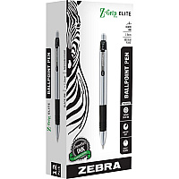 Zebra Z-Grip Elite Metal Retractable Ballpoint Pen (27010)