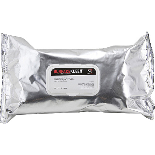 Read Right Surface Kleen Cleaning Wipes 10" Length x 9" Width - Pre-moistened, Fast Acting, Quick Drying - White - 100 / Pack (RR15110)