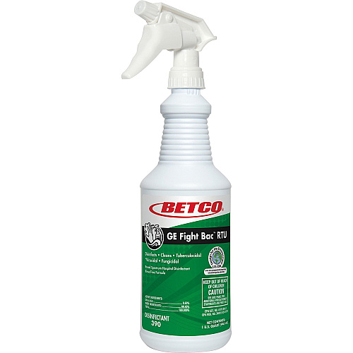 Betco Fight Bac RTU Disinfectant Ready-To-Use - 32 fl oz (1 quart) - Fresh Scent - Rinse-free, Non-irritating, Chemical-free - Clear - 1 Each (3901200)
