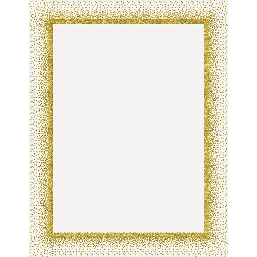 FranklinCovey Geographics Confetti Gold Design Poster Board Fun and Learning, Project, Sign, Display, Art - 28" Height x 22" Width - Yellow - 25 / Carton (24759)