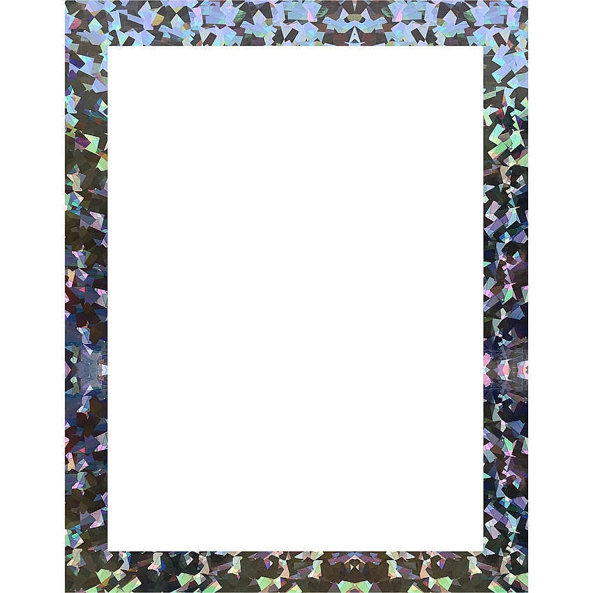 FranklinCovey Geographics Ultra Brite Holographic Poster Board Fun and Learning, Project, Sign, Display, Art - 28" Height x 22" Width - 25 / Carton - White, Silver (24443)