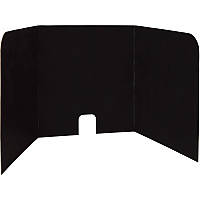 Pacon Computer Lab Privacy Board 22" Width x 22" Height x 20" Depth - Corrugated Cardboard - Black - 4/Pack - 6 / Carton (P3795)