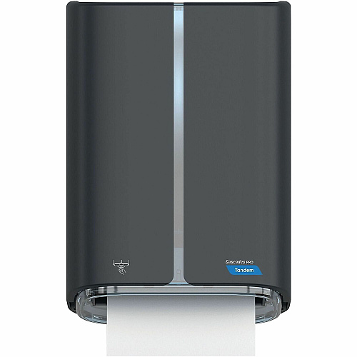 Cascades PRO Tandem Touchless Electronic Towel Dispenser, PRO, Gray Roll Dispenser - 16.6" Height x 11.5" Width - Plastic - Gray - Touch-free, Jam Resistant - 1 Each (C350)