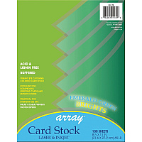 Pacon Color Brights Cardstock - Emerald Green Letter - 8 1/2" x 11" - 65 lb Basis Weight - Acid-free, Recyclable, Lignin-free, Buffered - Emerald Green - 100 / Pack (P101170)