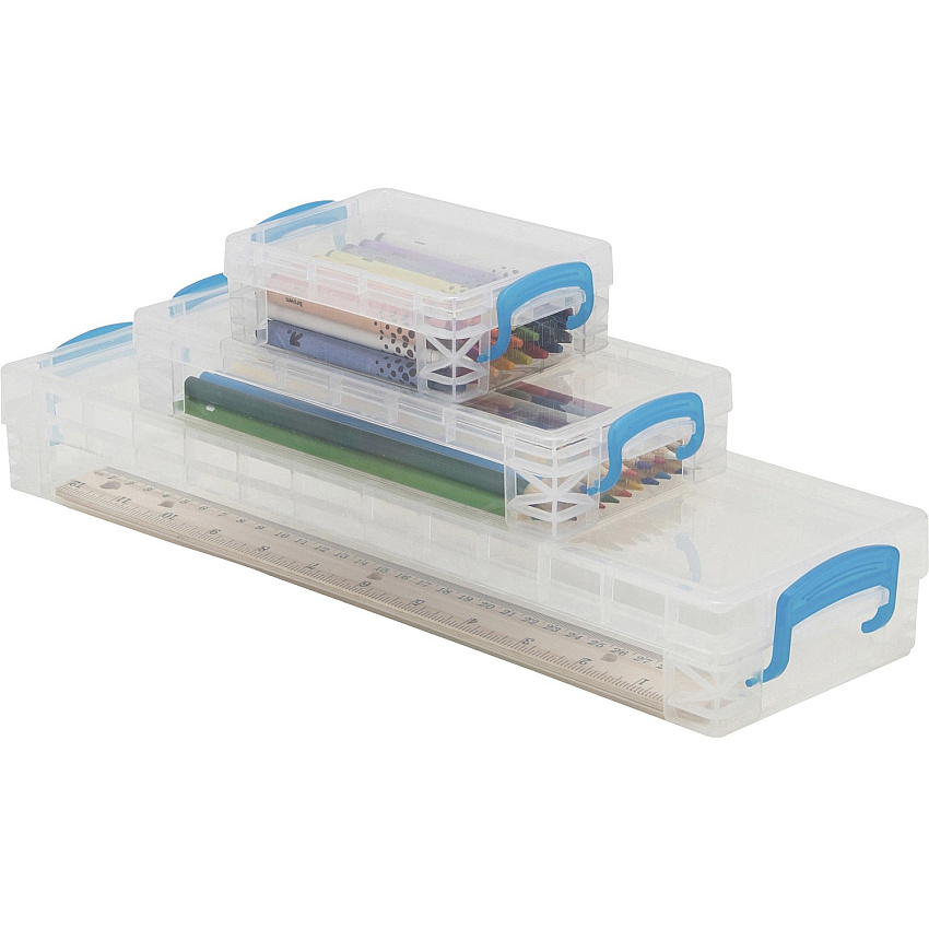 Advantus Super Stacker School Kit Snap-tight Closure - Heavy Duty - Stackable - Plastic - Transparent - For Pen/Pencil, Marker, Crayon, Ruler, Office, School, Home, Paper Clip, Rubber Band, Craft Supplies, Storage, ... - 1 Each (38714)