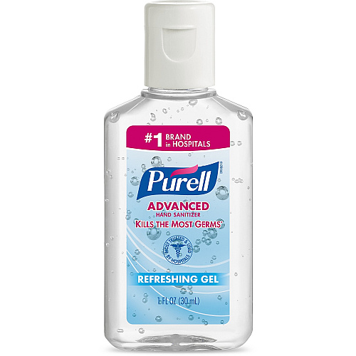 Purell&reg; Advanced Hand Sanitizer Gel, Flip Top Bottle, 1 oz., 250 Bottles (39012C250)