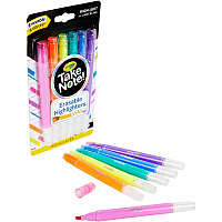 Crayola Take Note Erasable Highlighters Chisel Marker Point - Erasable - Assorted Ink - 6 / Pack (586504)
