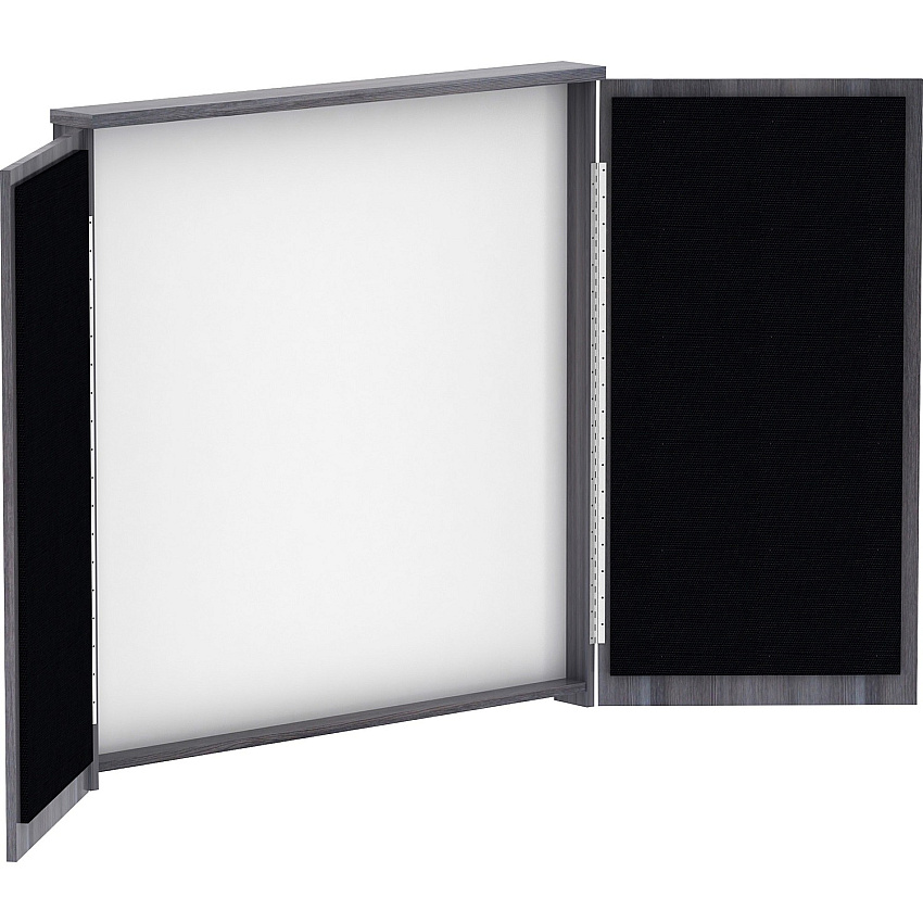 Lorell Dry-erase Whiteboard Presentation Cabinet Hinged Door, Dry Erase Surface - 47.3" Height x 47.3" Width x 4.8" Depth - 1 Each (LLR69625)