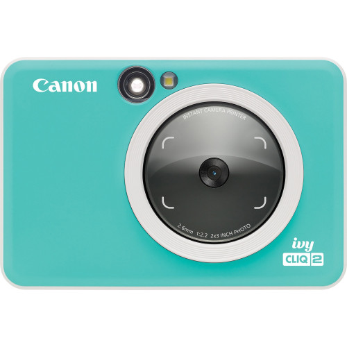 Canon IVY CLIQ 5 Megapixel Instant Digital Camera - Turquoise (IVYCLIQ2TURQ)