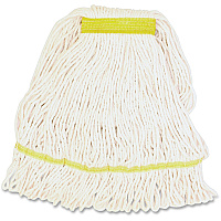Genuine Joe Narrow Band Small Mophead Small - Rayon, Cotton, Cotton, Fiber - 1 Each (GJOSWH1B)
