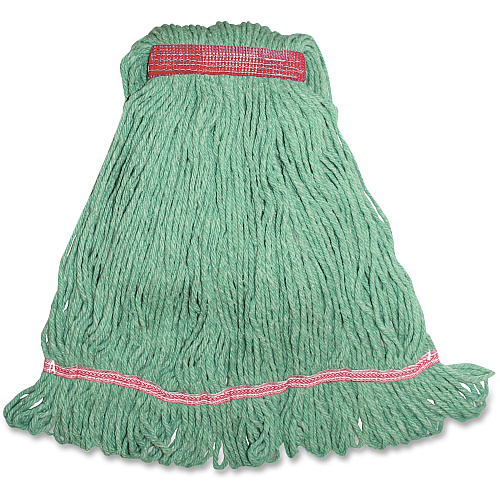 Genuine Joe Narrow Band Large Mophead Large - Rayon, Cotton, Fiber, Cotton - 1 Each (GJOLGR1B)