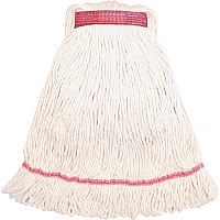 Genuine Joe Narrow Band Large Mophead Large - Rayon, Cotton, Fiber, Cotton - 1 Each (GJOLWH1B)