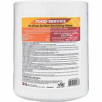 2XL No Rinse Foodservice Sanitizing Wipes 6