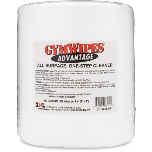 2XL GymWipes Advantage-R Wipes (36R)