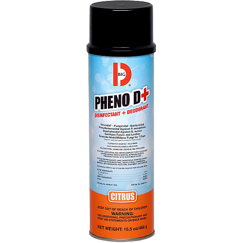 Big-D Big D Pheno D+ Disinfectant & Deodorizer Ready-To-Use - 6 fl oz (0.2 quart) - Citrus Scent - Antimicrobial, Disinfectant - 1 Each (337)