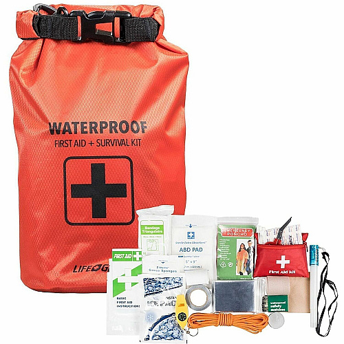 Life+Gear Survival/First Aid Kit Plastic, Fabric, Glass - Red - 2 (413820)