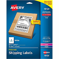 Avery&reg; Internet Shipping Labels, 5-1/2