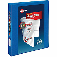 Avery&reg; DuraHinge Ring Binder 1" Binder Capacity - Letter - 8 1/2" x 11" Sheet Size - 250 Sheet Capacity - 250 Ring - Fastener: Slant Ring - Pocket: 4, Internal - Polypropylene - Pacific Blue - Adhesive, Archival-safe, Durable Hinge, Heavy Duty (79720)