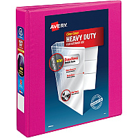 Avery&reg; DuraHinge Ring Binder 1 1/2" Binder Capacity - Letter - 8 1/2" x 11" Sheet Size - 375 Sheet Capacity - Fastener: Slant Ring - Pocket: 4 - Polypropylene - Recycled - Pocket, Durable Hinge, Tear Resistant, Split Resistant, Non-stick, Arch (79721)