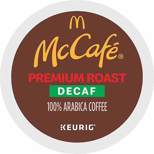 McCafe McCaf&eacute;&reg; K-Cup Decaf Premium Roast Coffee Compatible with Keurig Brewer - Medium - K-Cup - Premium Roast - Decaffeinated - 24 / Box (8044)