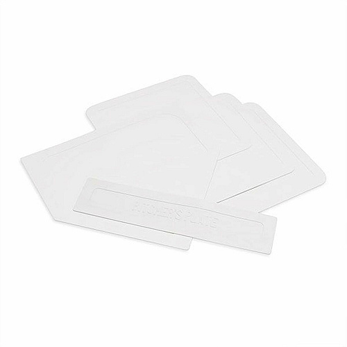 Champion Sports Indoor/Outdoor Throwdown Base Set White White - Vinyl - 6 / Set (97W)