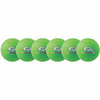 Champion Sports Rhino Skin Low Bounce Dodgeball Set 6.30" - Low Density Foam - Neon Green - 6 / Set (RXD6NGSET)