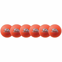 Champion Sports Rhino Skin Low Bounce Dodgeball Set 6.30" - Low Density Foam - Neon Orange - 6 / Set (RXD6NOSET)
