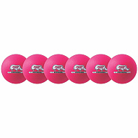 Champion Sports Rhino Skin Low Bounce Dodgeball Set 6.30" - Low Density Foam - Neon Pink - 6 / Set (RXD6NPSET)