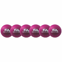Champion Sports Rhino Skin Low Bounce Dodgeball Set 6.30" - Low Density Foam - Neon Purple - 6 / Set (RXD6NVSET)