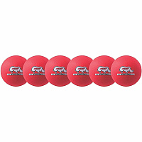 Champion Sports Rhino Skin Low Bounce Dodgeball Set 6.30" - Low Density Foam - Neon Red - 6 / Set (RXD6NRDSET)