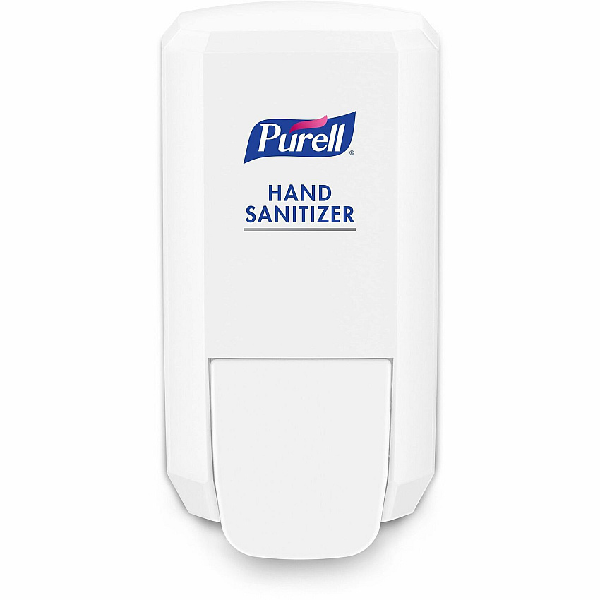 PURELL&reg; CS2 Hand Sanitizer Dispenser (4142-06) for CS2 Hand Sanitizer Refills Manual - 1.06 quart Capacity - Durable, Wall Mountable, Compact, Push Button - White - 1 Each (412106)