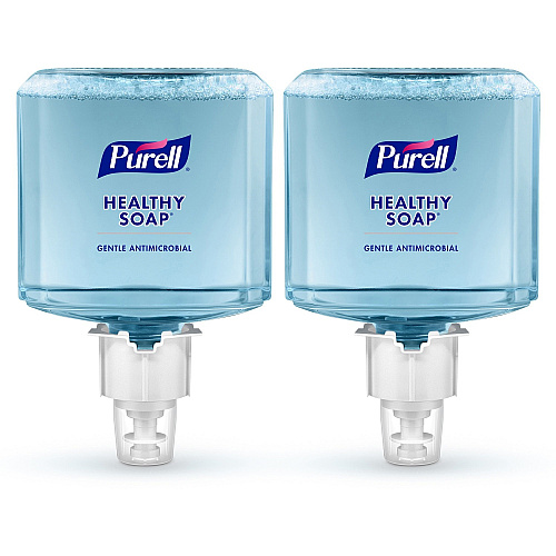 PURELL&reg; ES6 HEALTHY SOAP&trade; 0.5% BAK Antimicrobial Foam Fragrance-free Scent - 1.27 quart - Pump Bottle Dispenser - Soil Remover, Odor Remover, Kill Germs - Hand, Skin - Moisturizing - Antibacterial - Clear - Dye-free, Fragrance-free, Pht (648002)