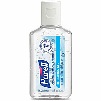 PURELL&reg; Advanced Hand Sanitizer Gel 1 fl oz - Bottle Dispenser - Kill Germs - Skin, Hand - Clear - 72 / Carton (390172CMR)