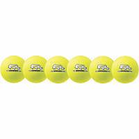 Champion Sports Rhino Skin 6" Dodgeball Set 6.30" - Child - Neon Yellow - 6 / Set (RXD6NYSET)