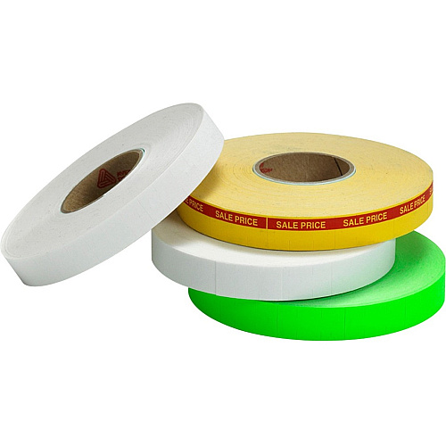 Monarch 1105/1110 Fastening Gun Labels - HeightPermanent Adhesive - White - Paper - 1063 / Roll - 17008 Total Label(s) - 16 / Pack (000542)