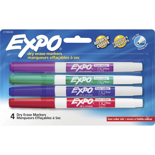 Expo Low-Odor Dry Erase Fine Tip Markers (2138430)