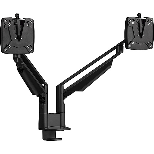 Novus CLU Duo 990+4018+000 Mounting Arm for Monitor - Black 2 Display(s) Supported - 13" Screen Support - 30 lb Load Capacity - 75 x 100 - Aluminum, Metal, Plastic - 1 Carton (9904018000)