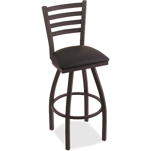 Holland Bar Stools Bar Stool Jackie Swivel Stool Black Seat Color - High Density Foam (HDF), Hardwood, Vinyl, Fabric Seat Material - Maple Frame Color - Powder Coated Steel, Polyester Frame Material - Four-legged Base - 1 Each (41030BWBLK)