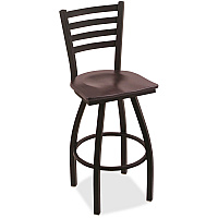 Holland Bar Stools Bar Stool Jackie Swivel Stool Dark Cherry Maple Seat Color - High Density Foam (HDF), Hardwood, Vinyl, Fabric Seat Material - Maple Frame Color - Powder Coated Steel, Polyester Frame Material - Four-legged Base - 1 Each (41030BWDCM)