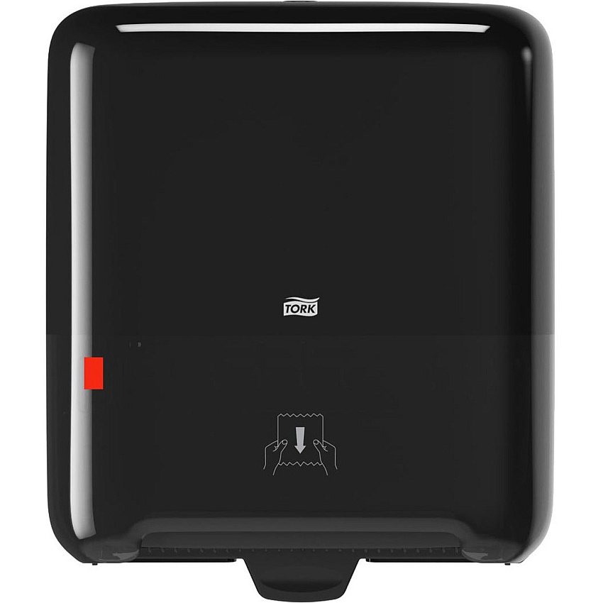 Tork&reg; Automatic Hand Towel Dispenser, Black Roll Dispenser - 15" Height x 13.2" Width x 8.1" Depth - Plastic - Black - Hygienic - 1 / Carton (5510282)