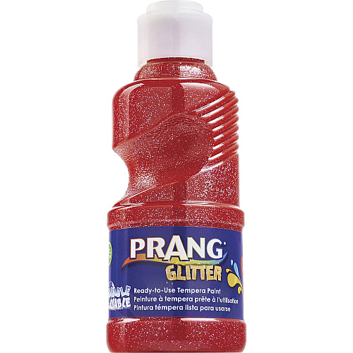 Prang Ready-to-Use Glitter Paint Glitter Red - 8 fl oz - Washable - 1 Each (X11771)