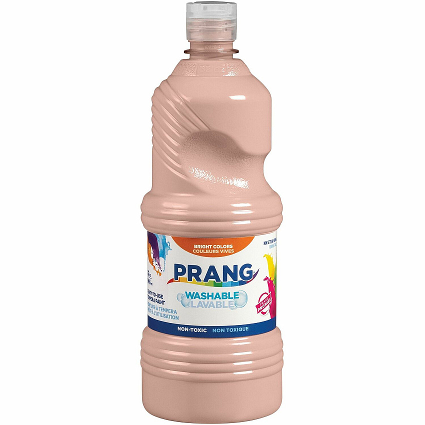 Prang Ready-to-Use Washable Tempera Paint Peach - 1 quart - Washable - 1 Each (X10911)