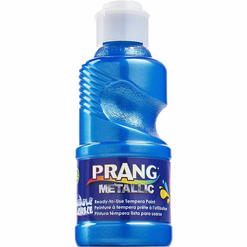 Prang Ready-to-Use Washable Metallic Paint Metallic Blue - 8 fl oz - Washable - 1 Each (X11765)