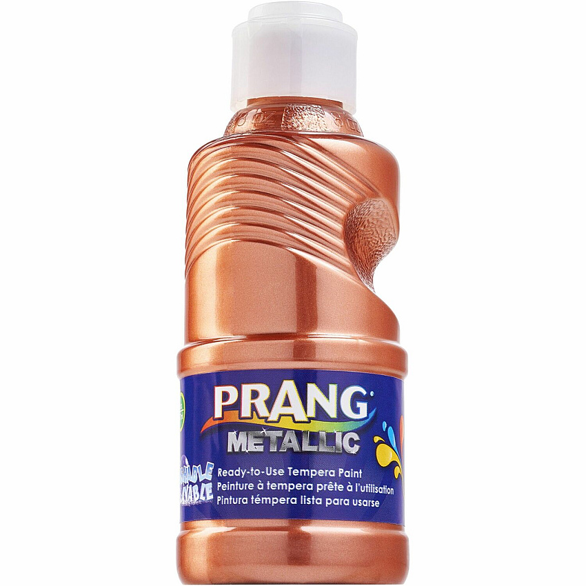 Prang Ready-to-Use Washable Metallic Paint 8 fl oz - 1 Each - Metallic Copper (X11766)