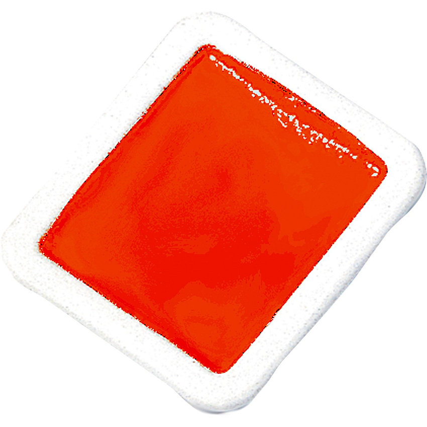 Prang Half-Pan Watercolors Refill Red Orange - 1 Dozen (X8010)