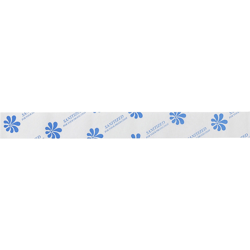 Hospeco Toilet Seat Bands White, Blue - 2000 / Carton (8B04)