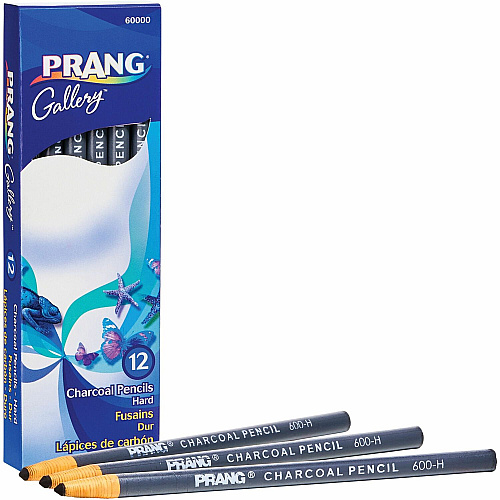 Prang Charcoal Pencils Black Lead - 12 / Pack (X60000)